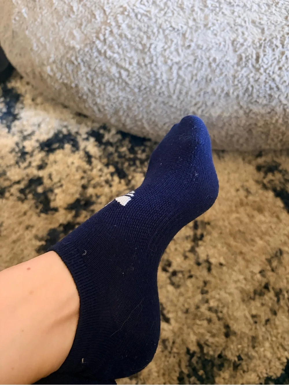 adidas Navy Low-Cut Trefoil No-Show Socks